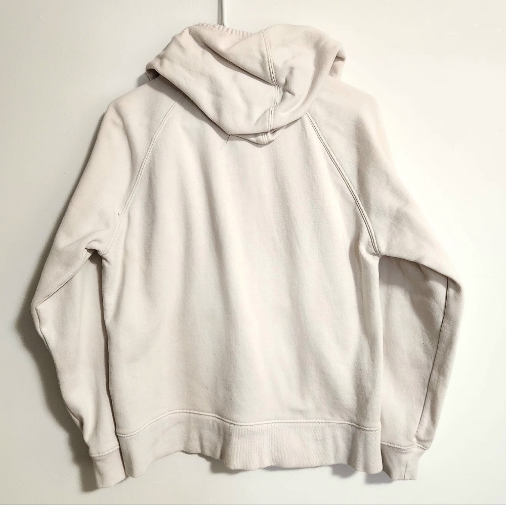 GAP Heritage Full Zip Birch Hoodie Cozy Fleece Long Sleeves Drawstrings Pockets - Picture 5 of 10